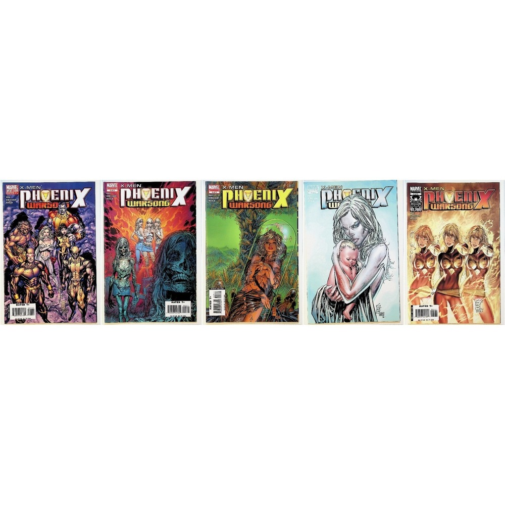 X-Men Phoenix Warsong #1-5 Complete Mini-Series Emma‎ Frost Stepford Cuckoos